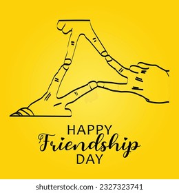 Happy  Friendship Day Poster Design