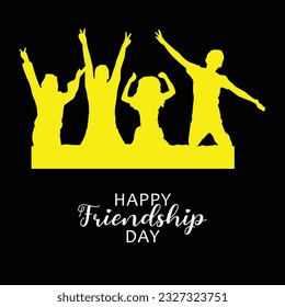 Happy  Friendship Day Poster Design