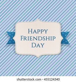 Happy Friendship Day realistic festive Banner