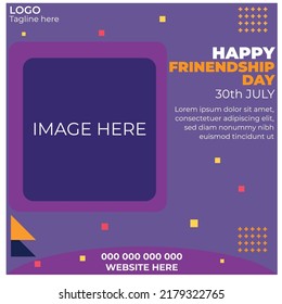 Happy Friendship Day Templates Design Stock Vector (Royalty Free Happy Friendship Day Templates Design Stock Vector (Royalty Free