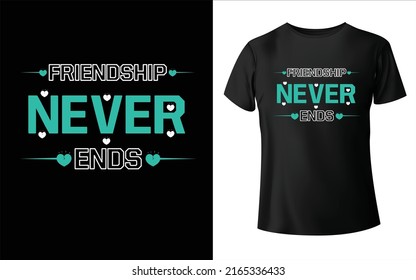 Happy Friendship Day T-Shirt Design 