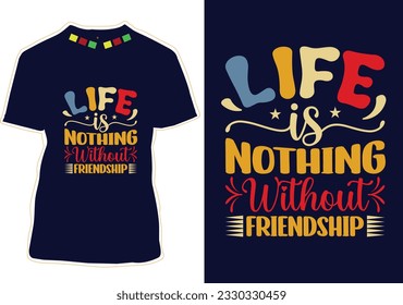 Happy Friendship Day T-shirt Design



