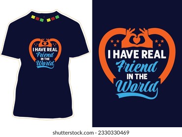 Happy Friendship Day T-shirt Design


