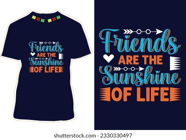 Happy Friendship Day T-shirt Design


