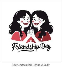 Happy Friendship day t-shirt design