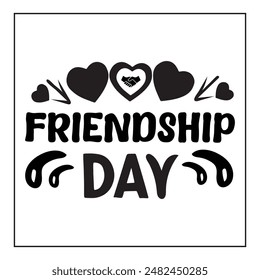Happy Friendship Day Typography Design