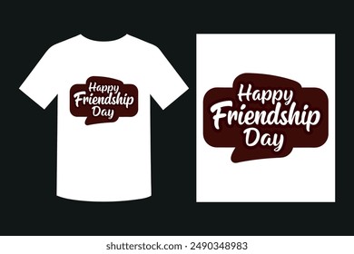 Happy Friendship Day Typography Design