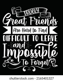 Happy Friendship day Typography T-shirt Design