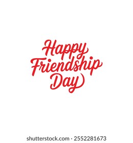 Happy Friendship Day typography  vector art Illustration