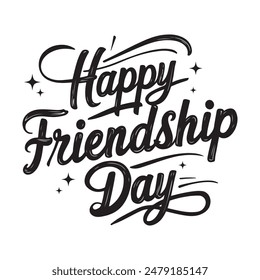 Happy Friendship Day vector art T-shirt design