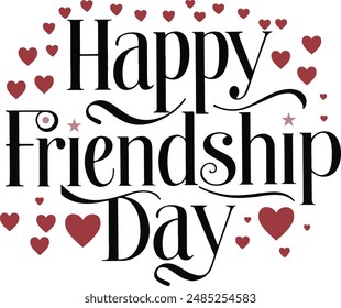Happy Friendship Day vector art illustration