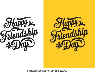 Happy Friendship Day Vektorgrafik Illustration