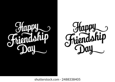 Happy Friendship Day Vector Art Illustration