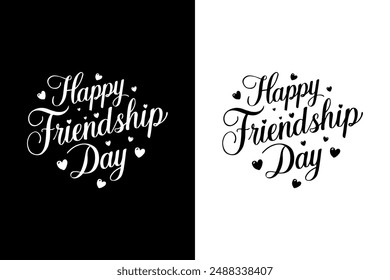 Happy Friendship Day Vector Art Illustration