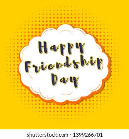 Happy Friendship day vector background design. Template for greeting cards, posters, banner. Vector illustration.