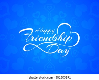 Happy Friendship Day Vector Card Design Stock Vector (Royalty Free ...