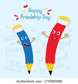 Happy friendship day vector graphics
