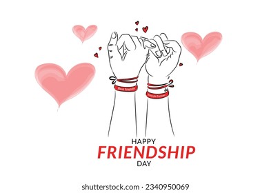 Happy friendship Day, Vector Illustration