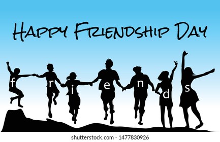 Happy Friendship day Vector illustrator