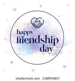 happy friendship day vector poster design or best friends forever with colorful background. colorful T-shirt design template. Perfect for advertising, poster, or greeting card