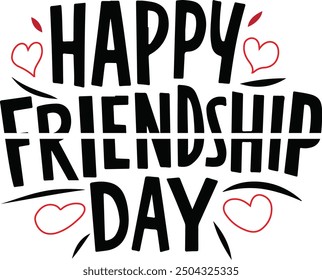 Happy Friendship Day Vector Style art illustration