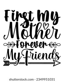 Happy Friendship day vector typographic design. Inspirational quotes about friendship. Usable as greeting cards, posters, clothing, t-shirt for your friends. Black and white.