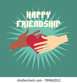 Happy Friendship Illustration