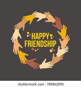 Happy Friendship Illustration
