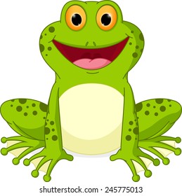 Happy Frog cartoon