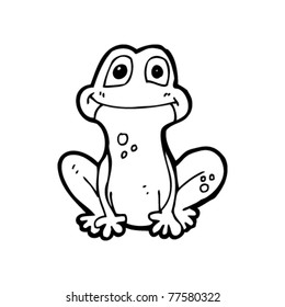 happy frog cartoon