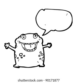 happy frog cartoon