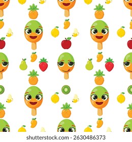 Happy fruit ice cream repeat