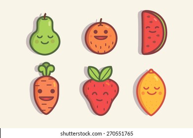 Happy fruit set