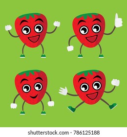 happy fruits character