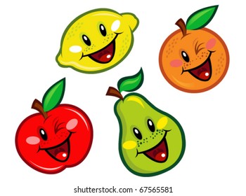 Happy Fruits Characters