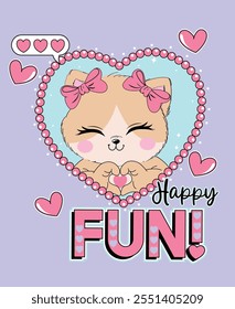 happy fun love meow girl 