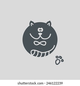 happy and funny cat