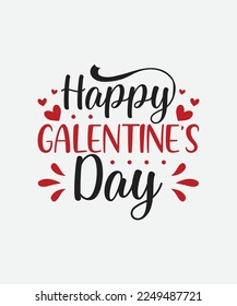 Happy Galentines Day Valentines Day T-Shirt Design