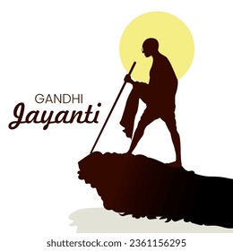 
Happy Gandhi Jayanti and 2 October Celebration  vector, illustration, hand drawn creative design, Background, Banner, Poster