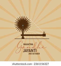 
Happy Gandhi Jayanti and 2 October Celebration  vector, illustration, hand drawn creative design, Background, Banner, Poster