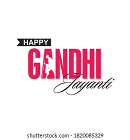 Happy Gandhi Jayanti Banner - 2nd October - Birthday of Mahatma Gandhi