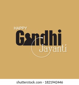 Happy Gandhi Jayanti Banner | Illustration