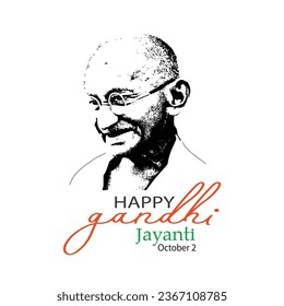 Happy Gandhi Jayanti -  October 2, India
