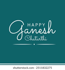 Happy Ganesh Chaturthi, 7 September, greeting card Ganesh Chaturthi, Social media template, vector illustration, stock illustaction, Ganesh Chaturthi post design.