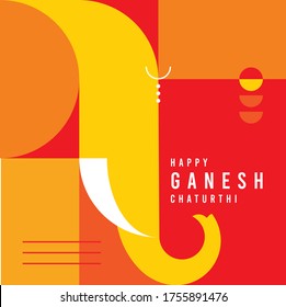 Happy Ganesh Chaturthi Background Art