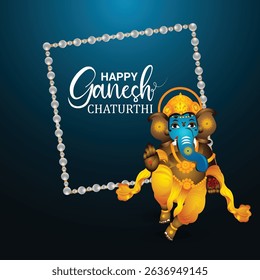 Happy ganesh chaturthi celebration card