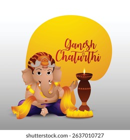 Happy ganesh chaturthi celebration card
