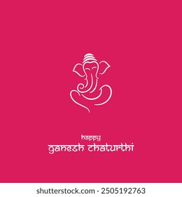 Happy ganesh chaturthi celebration vector. Lord Ganesh Chaturthi background. 