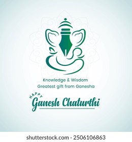 Happy Ganesh Chaturthi Creative Vector Vinayaka Festival Greetings Ganesh Chaturthi Wishes Ganesh Festival Hindu Traditional Festival 