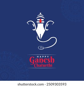 Feliz Ganesh Chaturthi, por educação, posto de ilustração de caneta